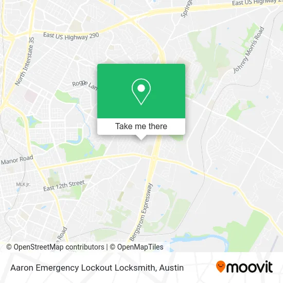 Aaron Emergency Lockout Locksmith map