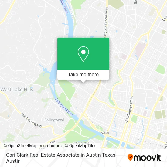 Cari Clark Real Estate Associate in Austin Texas map