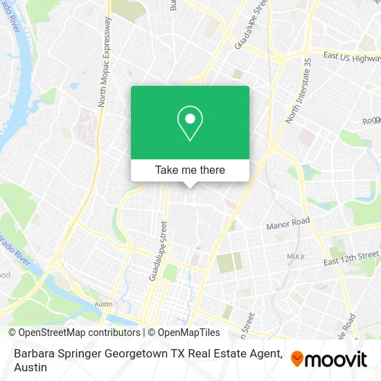 Barbara Springer Georgetown TX Real Estate Agent map
