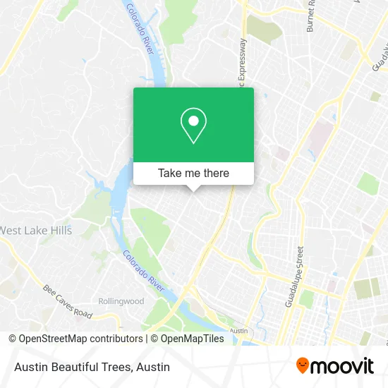 Austin Beautiful Trees map