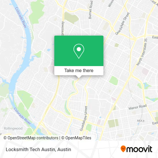Locksmith Tech Austin map