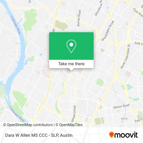 Dara W Allen MS CCC - SLP map