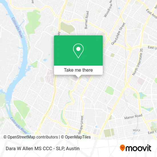 Dara W Allen MS CCC - SLP map