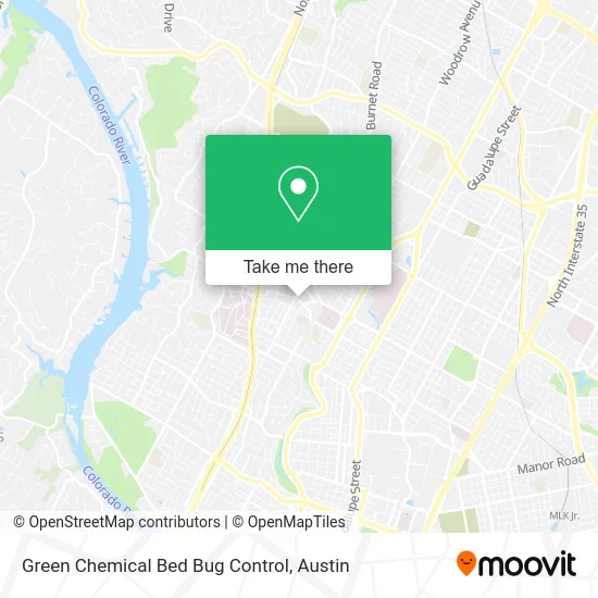 Green Chemical Bed Bug Control map