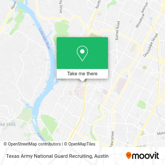 Texas Army National Guard Recruiting map