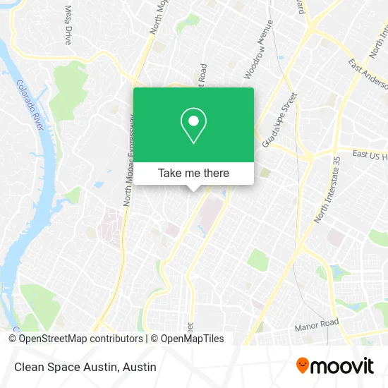 Clean Space Austin map