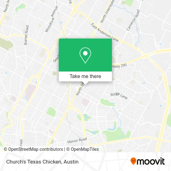 Church's Texas Chicken map