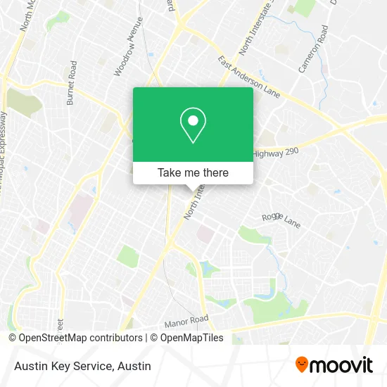 Austin Key Service map