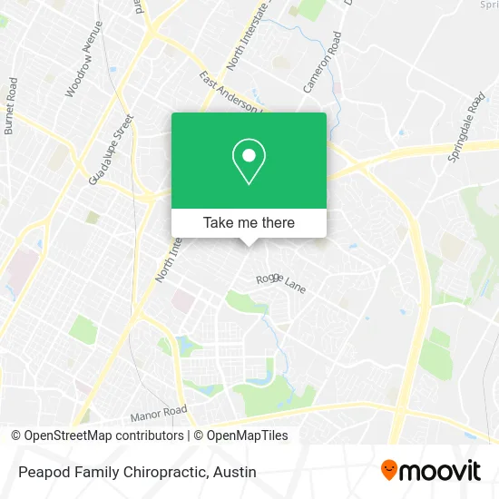 Peapod Family Chiropractic map