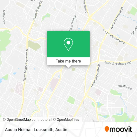 Austin Neiman Locksmith map