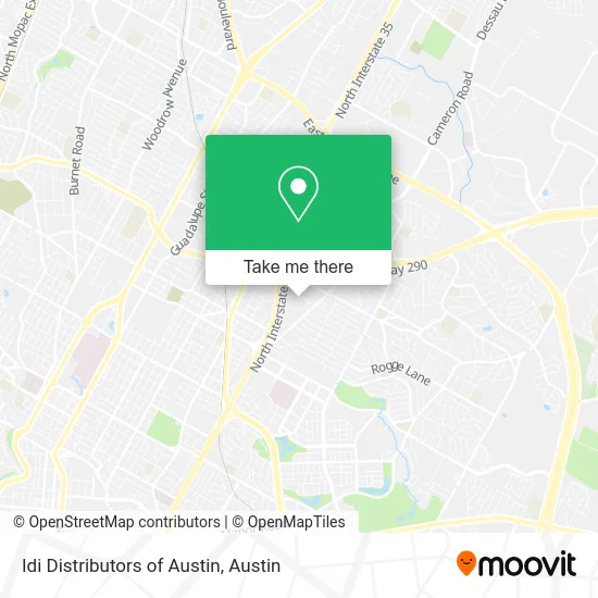 Idi Distributors of Austin map