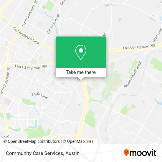 Community Care Services map