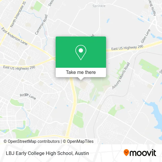 LBJ Early College High School map