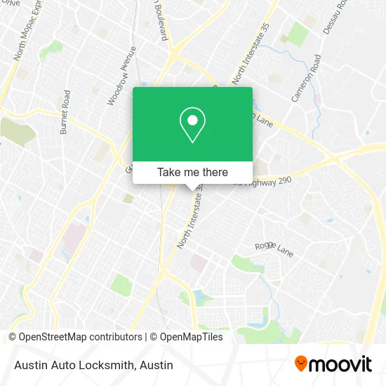 Austin Auto Locksmith map