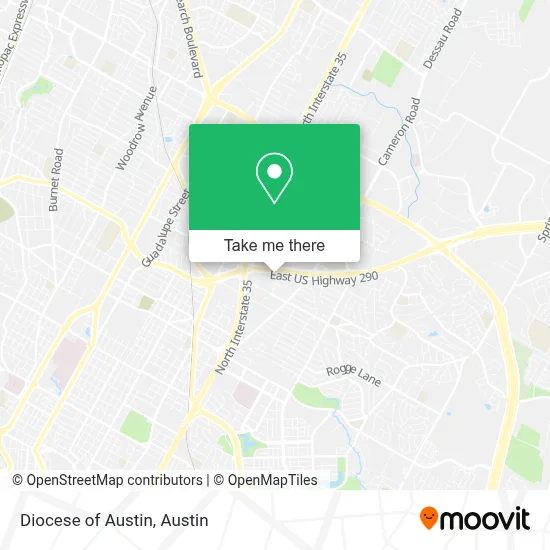 Diocese of Austin map