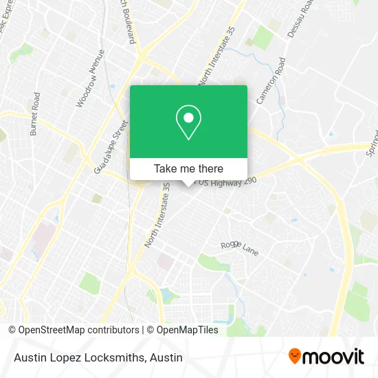 Austin Lopez Locksmiths map