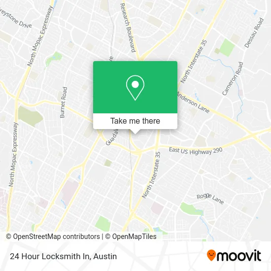 24 Hour Locksmith In map