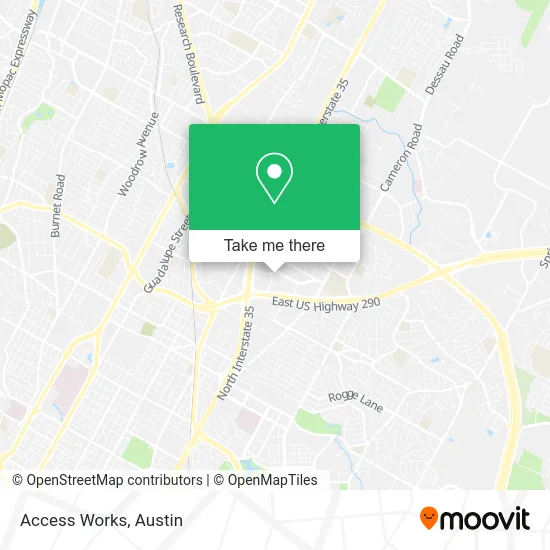 Access Works map