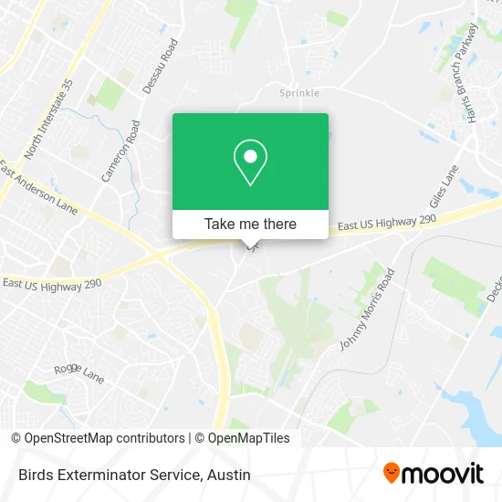 Birds Exterminator Service map