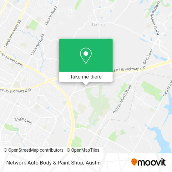 Network Auto Body & Paint Shop map