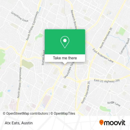 Atx Eats map
