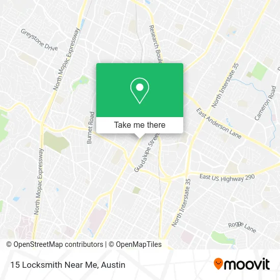 15 Locksmith Near Me map