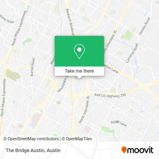 The Bridge Austin map