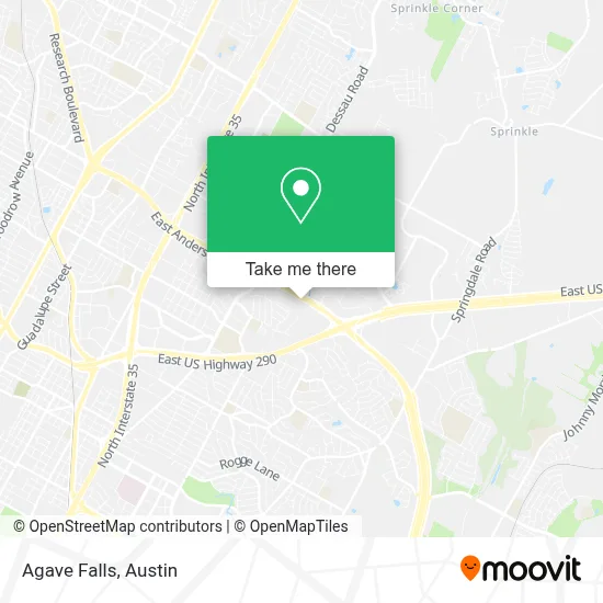 Agave Falls map