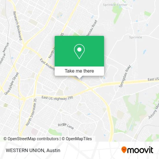WESTERN UNION map