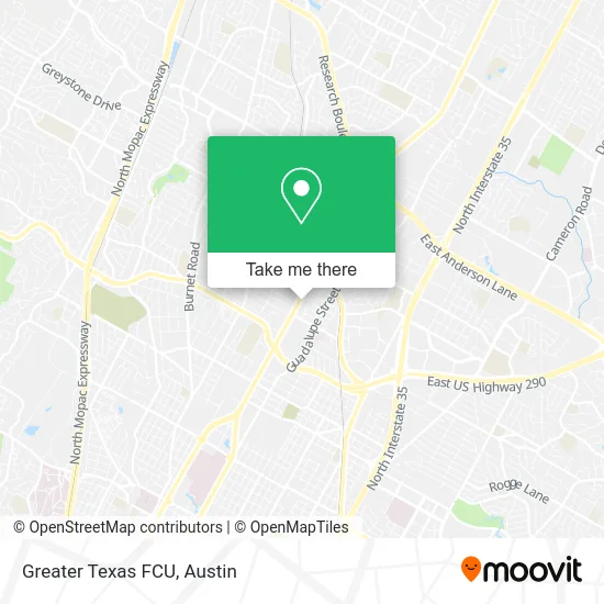 Greater Texas FCU map