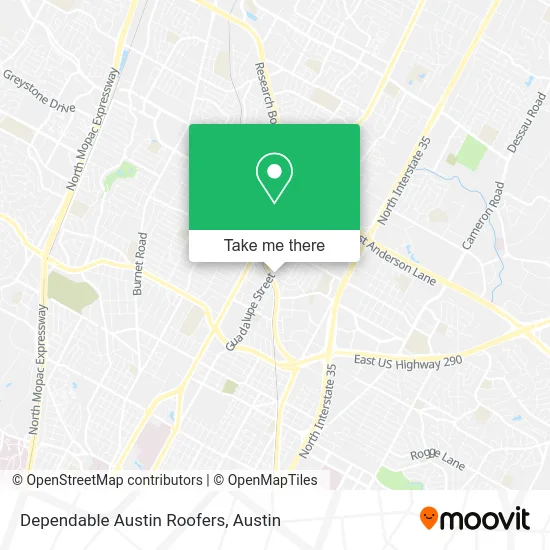 Mapa de Dependable Austin Roofers
