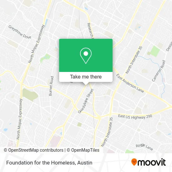 Mapa de Foundation for the Homeless