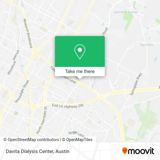 Davita Dialysis Center map