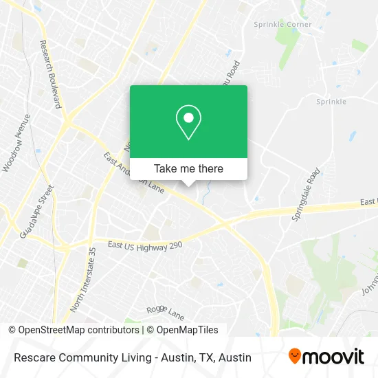 Rescare Community Living - Austin, TX map