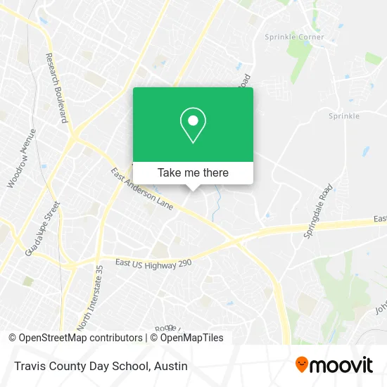 Travis County Day School map