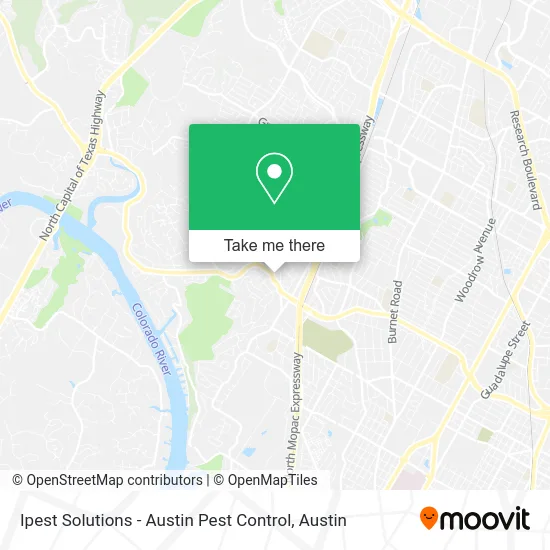 Ipest Solutions - Austin Pest Control map