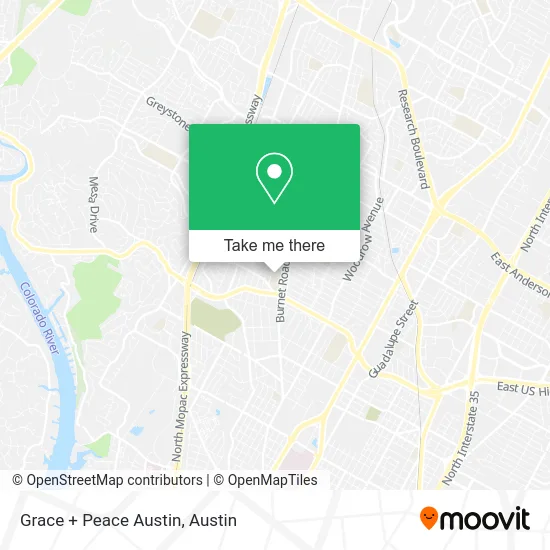 Grace + Peace Austin map