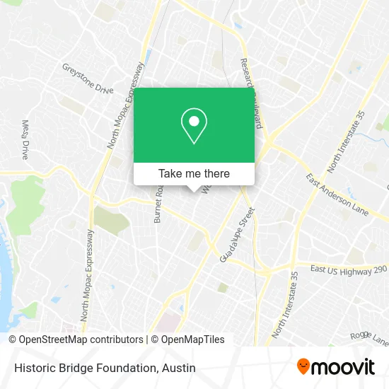 Historic Bridge Foundation map