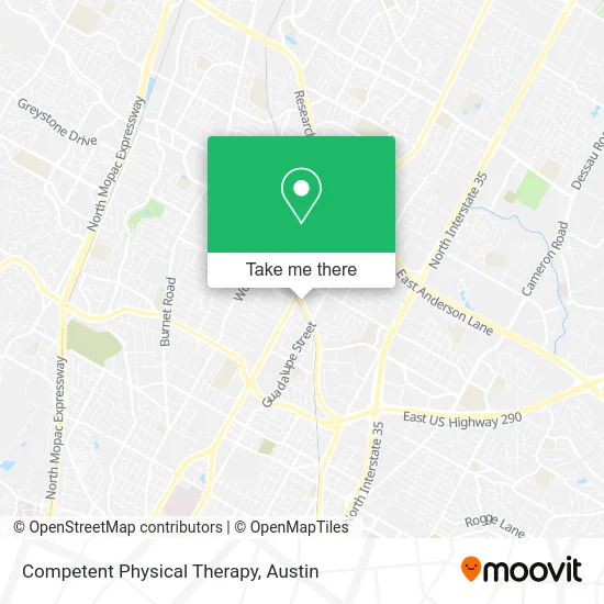 Competent Physical Therapy map