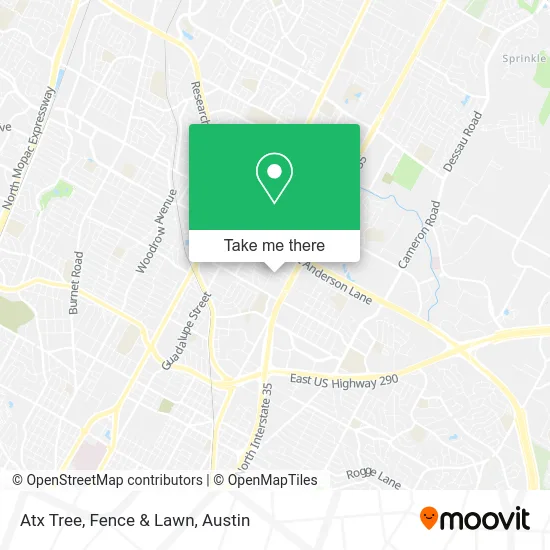 Atx Tree, Fence & Lawn map