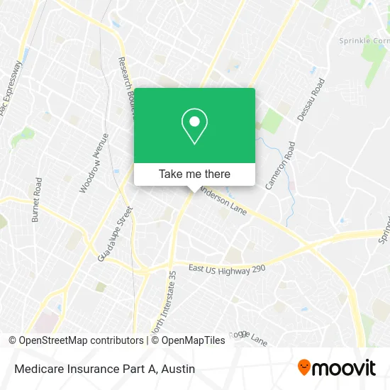 Medicare Insurance Part A map