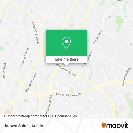 Intown Suites map