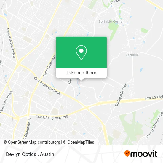 Devlyn Optical map