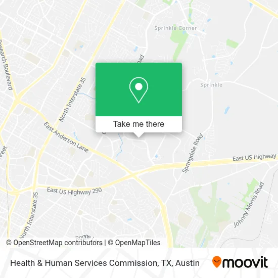 Health & Human Services Commission, TX map