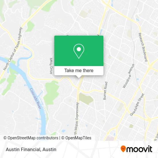Austin Financial map