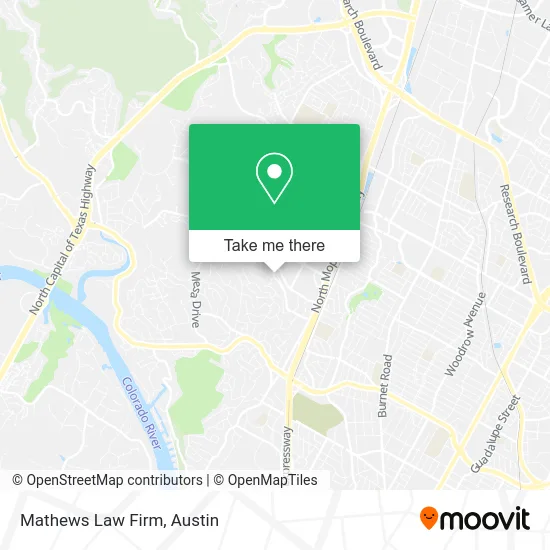Mathews Law Firm map