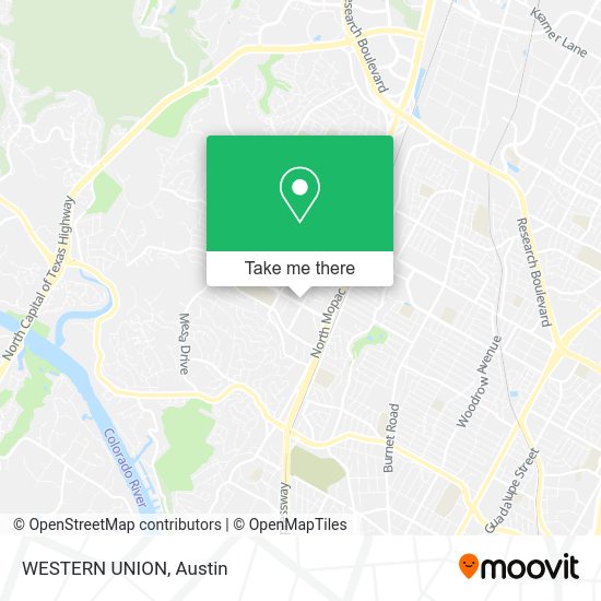 WESTERN UNION map