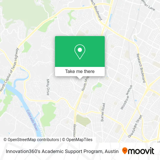 Innovation360's Academic Support Program map