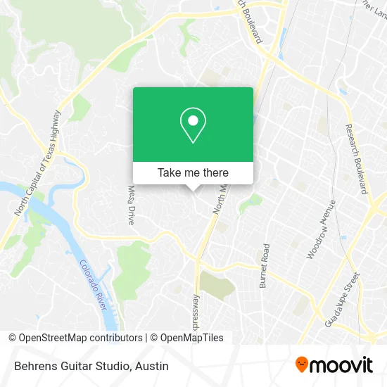 Behrens Guitar Studio map