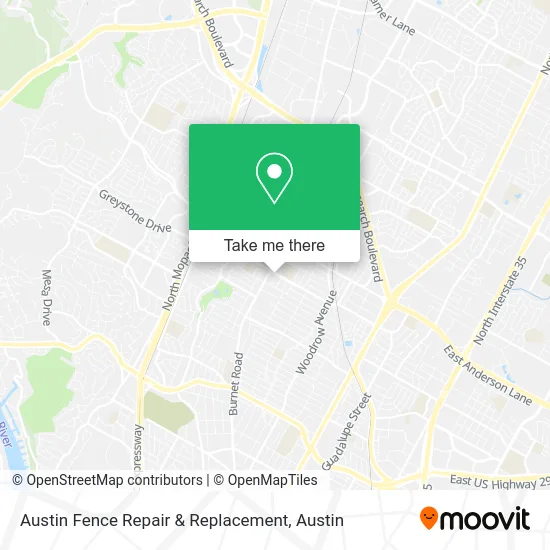 Austin Fence Repair & Replacement map